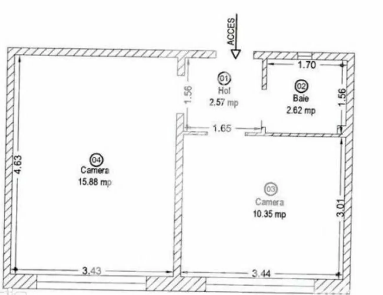 Apartament cu 1 camera, de vanzare, zona Buziaslui, Timisoara - Agentia imobiliara APOSTU ESTATE va propune spre vanzare un apartament cu 1 camere, semidecomandat, mobilat si utilat, localizat in judetul Timis, Timisoara, zona Buziasului.

Apartamentul este situat la etajul 2 unei cladiri cu 4 etaje si are o suprafata de 32.

Compartimentare:

- Hol de acces

- Bucatarie

- Camera

- Baie 

Confortul termic este realizat prin intermediul termoficarii. Zona foarte linistita cu numeroase facilitati si puncte de interes precum: acces rapid si usor la mijloacele de transport in comun, parcare amenajata langa bloc, magazine si supermarket-uri in apropiere, farmacii, institutii de invatamant, restaurante, baruri, cafenele si multe altele.
CP3072817