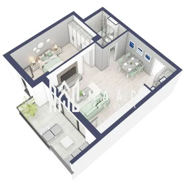 Apartament 2 camere | Etaj 3 | Balcon 10.7 mp | Turnisor