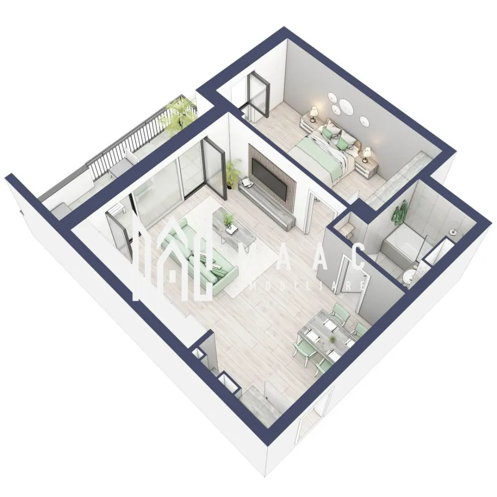 Apartament 2 camere | Etaj 3 | Balcon 10.7 mp | Turnisor - MAAC Imobiliare are plăcerea de a vă prezenta o oportunitate excepțională de a achiziționa un apartament modern, situat la etajul 3, cu o suprafață totală de 61.7 m², amplasat în noul ansamblu rezidențial GreenHill, zona Turnișor. Acest ansamblu rezidențial, cu intabulare in vara 2026, oferă locuințe de înaltă calitate și facilități premium, proiectate pentru a satisface cele mai exigente cerințe. Detalii Apartament: Suprafața Totală: 61.7 m² Compartimentare: Bucatarie + Living - 20,9 m² Dormitor - 15,0 m² Baie - 4,8 m² Hol - 10,3 m² Suprafata balcon - 10,7 m² Caracteristici și Dotări: cu 9% TVA: € 122.712 Apartamentul se vinde în stadiul de “la cheie”, echipat cu: pereți finisați cu vopsea albă, faianță, gresie, parchet, uși interioare, vas WC, lavoar cu chiuvetă și baterie. Bugetul de finisaje incluse este de € 8.580 + TVA. Preț cu TVA 19% inclus: € 123.760 Apartamentul se vinde în stadiul de "la alb". Facilități Premium: Boxă la subsol: Spațiu suplimentar de depozitare pentru confortul dvs. Rulouri electrice la dormitoare: Confort sporit și intimitate. Încălzire în pardoseală: Eficiență termică și confort maxim. Lift: Acces facil și rapid la etaje. Terasa: Spațiu exterior generos pentru relaxare. Baie cu cadă: Design modern și funcționalitate. Descriere Ansamblu Rezidențial: GreenHill este un ansamblu rezidențial de lux, situat într-o zonă liniștită și accesibilă din Turnișor. Proiectul a fost conceput pentru a oferi locatarilor un stil de viață modern și confortabil, punând accent pe calitate, design și funcționalitate. Cu o gamă variată de facilități și dotări premium, GreenHill reprezintă alegerea ideală pentru cei care doresc să se bucure de un cămin primitor și elegant. Apartamentele vor fi intabulate in vara 2026 si se vor preda in toamna anului 2026. Pentru Mai Multe Informații și Vizionări Nu ratați ocazia de a deveni proprietarul acestui apartament deosebit! Pentru mai multe detalii și programări pentru vizionări, vă rugăm să contactați agenții noștri de la MAAC Imobiliare. Suntem aici pentru a vă oferi toate informațiile de care aveți nevoie și pentru a vă ghida în procesul de achiziție. Pentru mai multe detalii, precizati telefonic ca ati vizionat anuntul cu ID: CP2286881. MAAC Imobiliare - Partenerul Dumneavoastră de Încredere în Imobiliare. }}