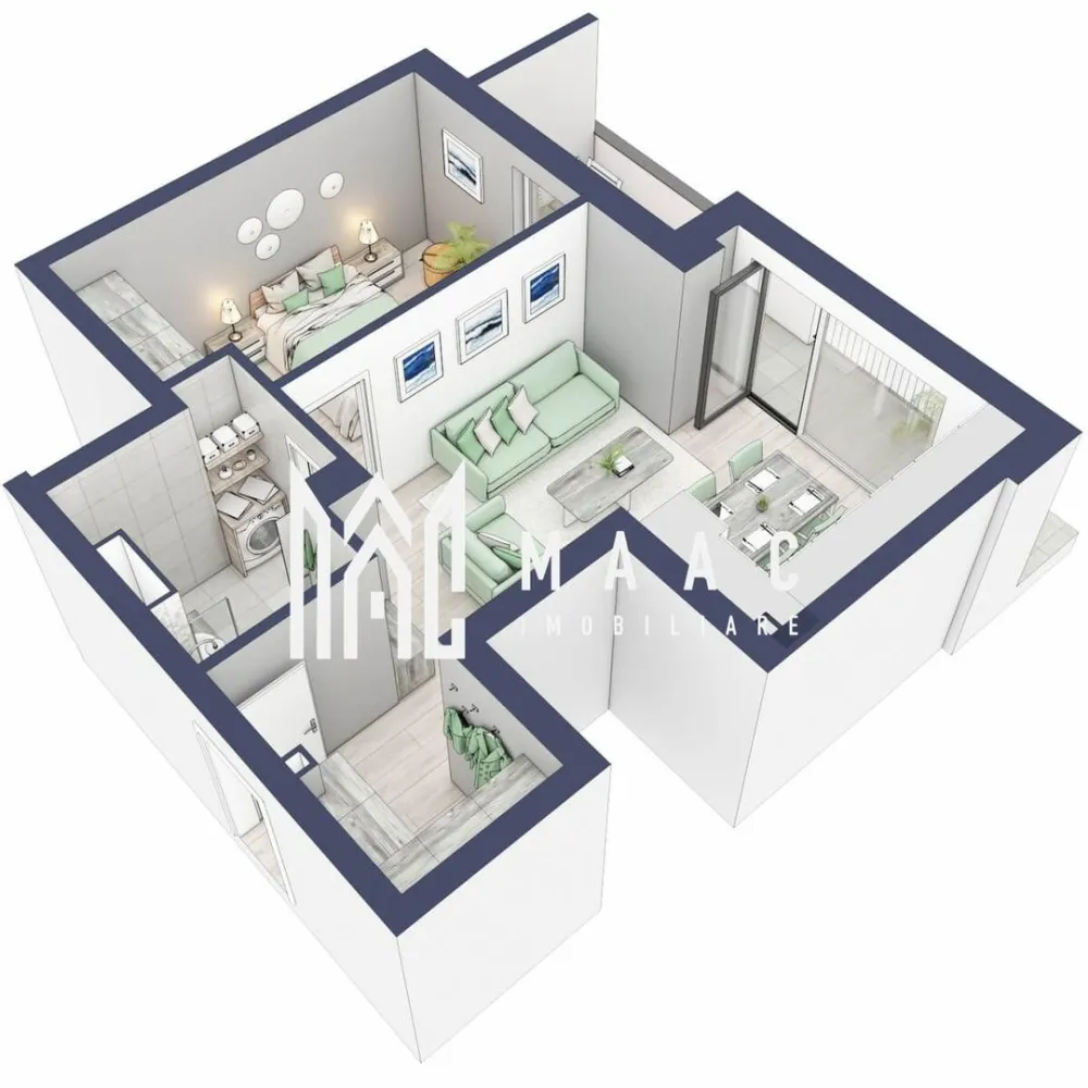 Apartament 2 camere | Balcon 10.3 mp | Etaj 2 | Turnisor - MAAC Imobiliare are plăcerea de a vă prezenta o oportunitate excepțională de a achiziționa un apartament modern, situat la parter, cu o suprafață totală de 57.8 m², amplasat în noul ansamblu rezidențial GreenHill, zona Turnișor. Acest ansamblu rezidențial, cu finalizare în vara 2026, oferă locuințe de înaltă calitate și facilități premium, proiectate pentru a satisface cele mai exigente cerințe. Detalii Apartament: Suprafața Totală: 57.8 m² Compartimentare: Bucatarie + Living - 23,3 m² Dormitor - 13,8 m² Baie - 5,5 m² Hol - 4,9 m² Suprafata balcon - 10,3 m² Caracteristici și Dotări: cu 9% TVA: € 122.603 Apartamentul se vinde în stadiul de “la cheie”, echipat cu: pereți finisați cu vopsea albă, faianță, gresie, parchet, uși interioare, vas WC, lavoar cu chiuvetă și baterie. Bugetul de finisaje incluse este de € 8.580 + TVA. Cu 19% TVA: € 123.641 Apartamentul se vinde în stadiul de "la alb". Facilități Premium: Boxă la subsol: Spațiu suplimentar de depozitare pentru confortul dvs. Rulouri electrice la dormitoare: Confort sporit și intimitate. Încălzire în pardoseală: Eficiență termică și confort maxim. Lift: Acces facil și rapid la etaje. Terasa: Spațiu exterior generos pentru relaxare. Baie cu cadă: Design modern și funcționalitate. Descriere Ansamblu Rezidențial GreenHill este un ansamblu rezidențial de lux, situat într-o zonă liniștită și accesibilă din Turnișor. Proiectul a fost conceput pentru a oferi locatarilor un stil de viață modern și confortabil, punând accent pe calitate, design și funcționalitate. Cu o gamă variată de facilități și dotări premium, GreenHill reprezintă alegerea ideală pentru cei care doresc să se bucure de un cămin primitor și elegant. Apartamentele vor fi intabulate in vara 2026 si se vor preda in vara anului 2026. Pentru Mai Multe Informații și Vizionări Nu ratați ocazia de a deveni proprietarul acestui apartament deosebit! Pentru mai multe detalii și programări pentru vizionări, vă rugăm să contactați agenții noștri de la MAAC Imobiliare. Suntem aici pentru a vă oferi toate informațiile de care aveți nevoie și pentru a vă ghida în procesul de achiziție. Pentru mai multe detalii, precizati telefonic ca ati vizionat anuntul cu ID: CP2286862. MAAC Imobiliare - Partenerul Dumneavoastră de Încredere în Imobiliare. }}