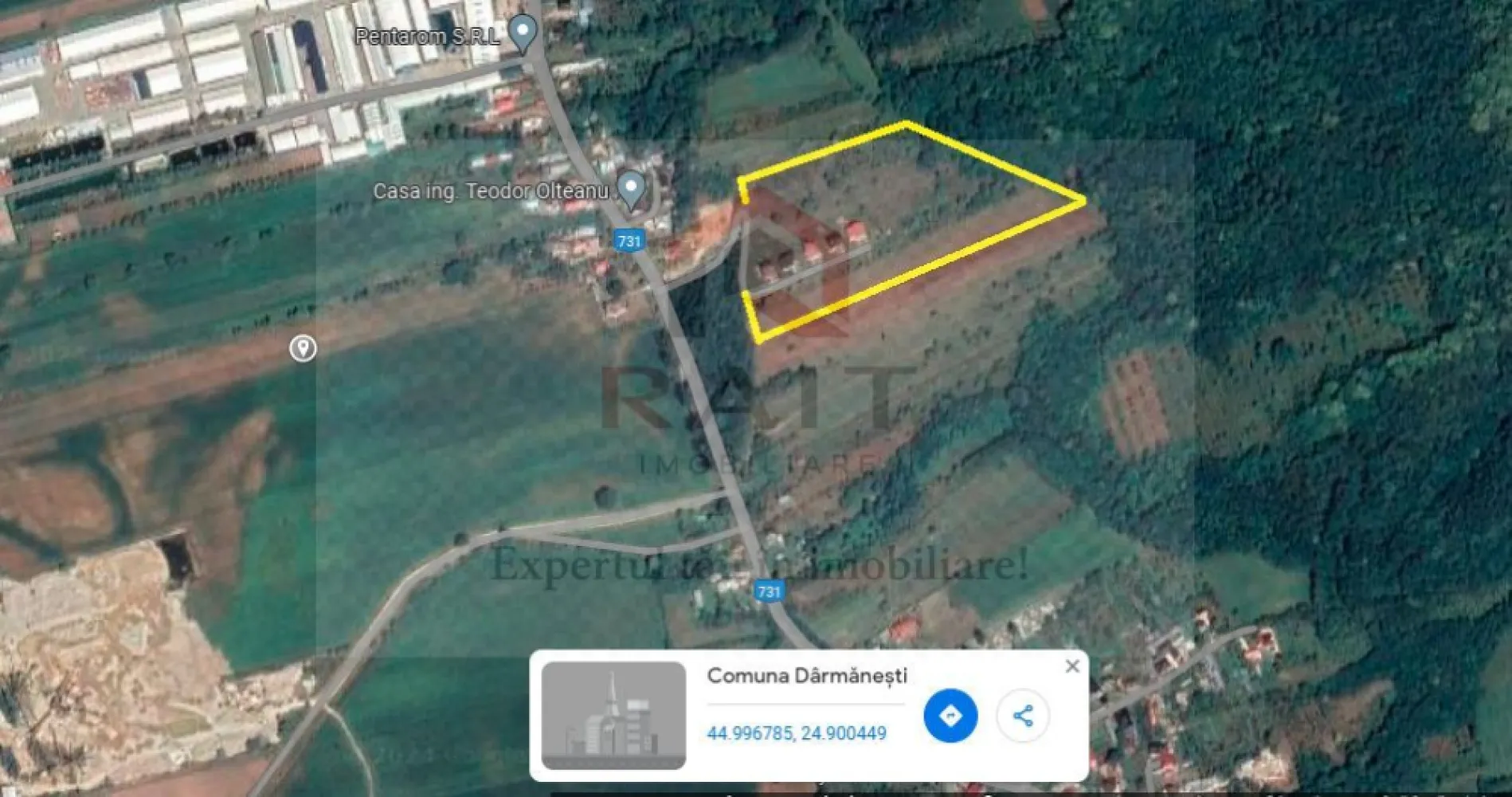 Teren Intravilan Parcelabil - Se vinde 39 parcele teren intravilan intre 600 si 800 mp x 17 euro mp.
Proiect de Dezvoltare Imobiliară: Divizarea terenului în parcele mai mici pentru construcția de case de vacanță sau vile cu vedere panoramică către munte, creând astfel o comunitate rezidențială exclusivistă.