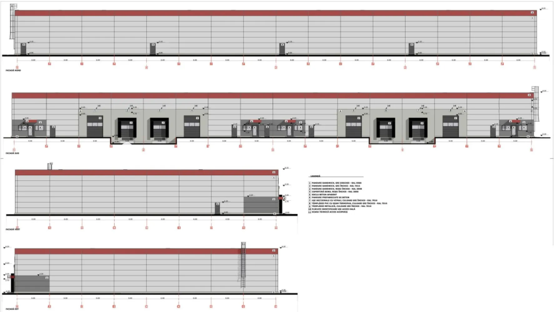 4646 mp - Hala industriala de inchiriat in Parc Industrial Arad - Hala industriala de închiriat in Parc Industrial Arad

Suprafață totală: 4646 m²
 Depozit: 4436 m²
 Birouri: 210 m²
Înălțime liberă: 6 m
Termen de predare: Septembrie 2025 (flexibil)
Locuri de parcare: 1 loc gratuit / 500 m² închiriați

Structură și Finisaje
Structură: Beton & metal
Pereți exteriori: Panouri sandwich de 100 mm; panouri prefabricate din beton (zona andocare)
Acoperiș: Oțel cu vată bazaltică, garanție 15 ani, trape de desfumare conform normelor
Pardoseală depozit: Beton armat lustruit, încărcare utilă 4 t/m², toleranță 3 mm/2 m

Acces și Facilități
Rampe & Acces: 4 rampe drive-in + 4 rampe de andocare TIR
Sistem de stingere a incendiilor: Hidranți exteriori, sprinklere la cerere, alarmă incendiu cu centrală de control
Instalații electrice: ~60 kW/modul (total 240 kW), iluminat LED 200 Lux la 1 m
Încălzire hală: Aeroterme pe gaz, min. 5 °C la -20 °C exterior

Spații Birouri (210 m²)
Compartimentare: Gips-carton, uși MDF
Tavan: 2,7 m înălțime, plafon acustic
Pardoseală: Șapă beton + PVC/parchet/ceramică
Iluminat: LED 500 Lux în zona de lucru
Încălzire/Răcire: Sistem multi-split, radiatoare electrice, min. 20 °C la -20 °C exterior

Costuri și Condiții
Termen de finalizare constructie: septembrie 2025

Chirie:
4,5 EUR/mp/lună (depozit)
9 EUR/mp/lună (birouri)
Service Charge: 0,80 EUR/mp/lună
Include securitate 24/7, mentenanță, deszăpezire, iluminat exterior, taxă de proprietate
Indexare: Anual, conform HICP
Prețurile nu includ TVA

Avantaje
Localizare excelentă în Parcul Industrial Arad
Module flexibile (~1000 m²) sau suprafață totală (4646 m²)
Facilități premium (drive-in, rampe TIR, sprinklere opțional)
Confort & eficiență (birouri moderne, încălzire și răcire optimă)

Date contact: 0721356746 Florin Moș