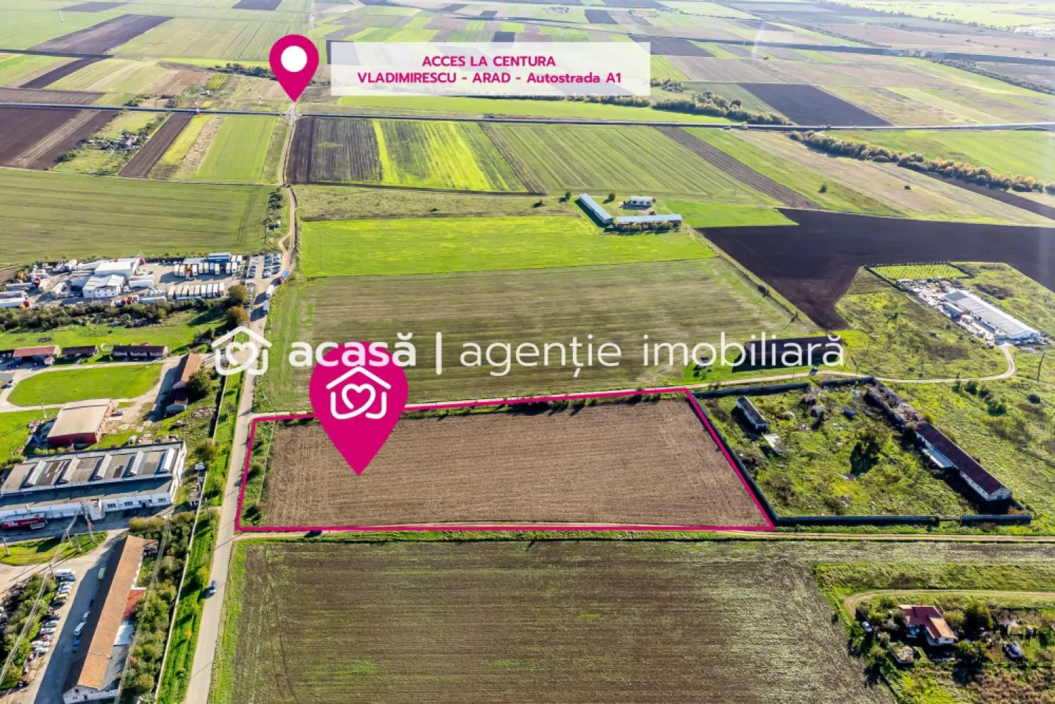 Teren de case în Sânnicolau Mic la 25 eur/mp - Vă oferim spre achiziție 19800 mp teren cu PUZ, ideal pentru construirea unui complex rezidențial nou de case în cartierul Sânnicolau Mic.
Cartierul Sânnicolau Mic va avea acces direct la șoseaua de centura Vladimirescu - Fântânele - Arad (Autostrada A1).
Terenul este ideal pentru un dezvoltator imobiliar ce dorește să vândă parcele de case.
Poate fi o opțiune și construirea de case și apoi vânzarea lor.

Terenul are utilități în zonă și acces direct la Strada Stefan Zarie pe un front de 77 ml.
În fotografii aveți și parcelarea terenului conform PUZ.
31 parcele de teren de case cu o suprafață medie de 482 mp.

Îndicatori din PUZ:
CUT: max 1,2
POT: max 40%
Regim de înălțime: max S/D+P+1E
H max cornișă/atic: 9m
H max coamă: 12 m

Terenul se vinde fără puncte de branșare la utilități dar cu PUZ rezidențial finalizat.
Comision zero.
Terenul se vinde de pe persoana juridică. Prețul nu include TVA.

Pentru detalii apelați: 0721356746 Florin Moș

Birou: ACASĂ | Agenție imobiliară Arad 
Adresă: Bulevardul Decebal 2, Arad 310133