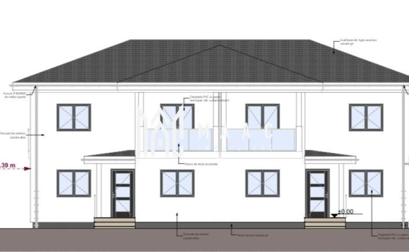 Casa Duplex | 125 Mp | Zona Selimber - Această locuință modernă, cu un design atent realizat, oferă confortul și funcționalitatea unei case bine compartimentate, fiind situată într-o zonă liniștită și accesibilă. Caracteristici principale: Compartimentare eficientă: Locuința este compusă dintr-un living generos, bucătărie, 3 dormitoare spațioase și 2 băi moderne, oferind spațiul ideal pentru o familie. Curte liberă de 150 mp, parțial pavată și gata pentru amenajare, fie că vă doriți o grădină verde sau un loc de relaxare în aer liber. Detalii despre construcție: Exterior la cheie: Fațada este izolată cu polistiren de 10 cm pentru o bună eficiență termică, iar ferestrele sunt dotate cu geamuri tripan, pentru un plus de confort. Interior la alb: Pregătit pentru a fi personalizat după preferințele dumneavoastră, asigurând astfel posibilitatea de a crea un spațiu cu adevărat unic. Dotări incluse: Sistem de încălzire în pardoseală și centrală termică, asigurând o temperatură uniformă și costuri reduse de încălzire. Utilități: Toate utilitățile (curent, apă și canalizare) sunt deja disponibile pe proprietate, iar gazul va fi tras în curând. Stadiu actual: Casa este în faza de construcție „la roșu”, cu posibilitatea de a monitoriza fiecare etapă pentru a vă asigura de calitatea materialelor și a execuției. Termenul de finalizare estimat este noiembrie 2025. Pentru mai multe informatii specificati ca ati vazut anuntul cu ID : CP2208173 }}