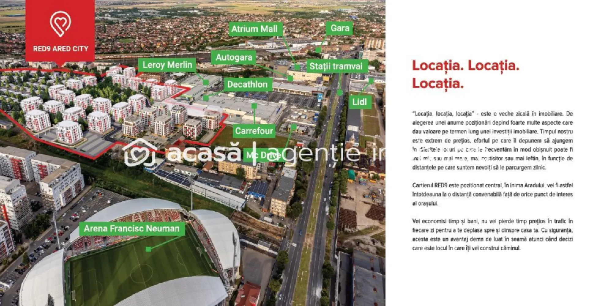 Teren pentru construcție de case, în ARED CITY. - Direct de la dezvoltator!

Parcela de 538 mp, branșată complet la utilități și situată strategic în centrul noului Cartier ARED RED9, lângă Atrium Mall, AFI, Carrefour și Decathlon, este perfectă pentru dezvoltarea unui proiect imobiliar rentabil.

Oportunitate excepțională și pentru investitori! 
Construiți și vindeți cu profit, beneficiind de un mediu sigur și atractiv pentru viitorii cumpărători.

Parcela nr 148 din cartierul ARED, strada 6. 
Suprafața terenului este de 538 mp, plus parcare în proprietate de 24 mp. 

Cumpără terenul tău în cel mai nou cartier din orașul Arad, aproape de Atrium Mall, complexul comercial AFI, în imediata apropiere a noului parc de 1,6ha din cadrul cartierului ARED RED 9. 

Te aștept cu mai multe detalii și vizionare la numărul de telefon și pe WhatsApp
Prețul nu contine TVA. 
0757 662 907
Andrei Caracioni Consultant Imobiliar

Nu dispui de toată suma? Te ajutăm noi gratuit! Îți obținem oferte de la 16 bănci.

Ai o proprietate de vânzare în Arad și vrei să știi cât valorează cu adevărat?
Sună-mă pentru o evaluare gratuită, fără obligații.

Birou: ACASĂ | Agenție imobiliară Arad
Bulevardul Decebal 2, Arad 310133

Cod proprietate: CP2020139