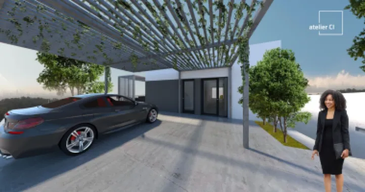 Vilă nouă design mediteranean, proiect deosebit și panoramă- 285.000 E