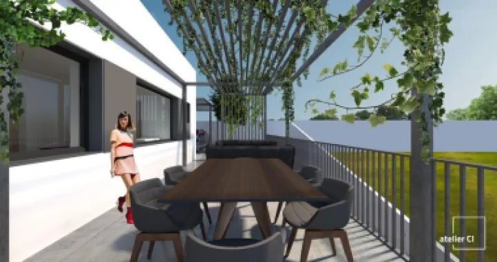 Vilă nouă design mediteranean, proiect deosebit și panoramă- 285.000 E