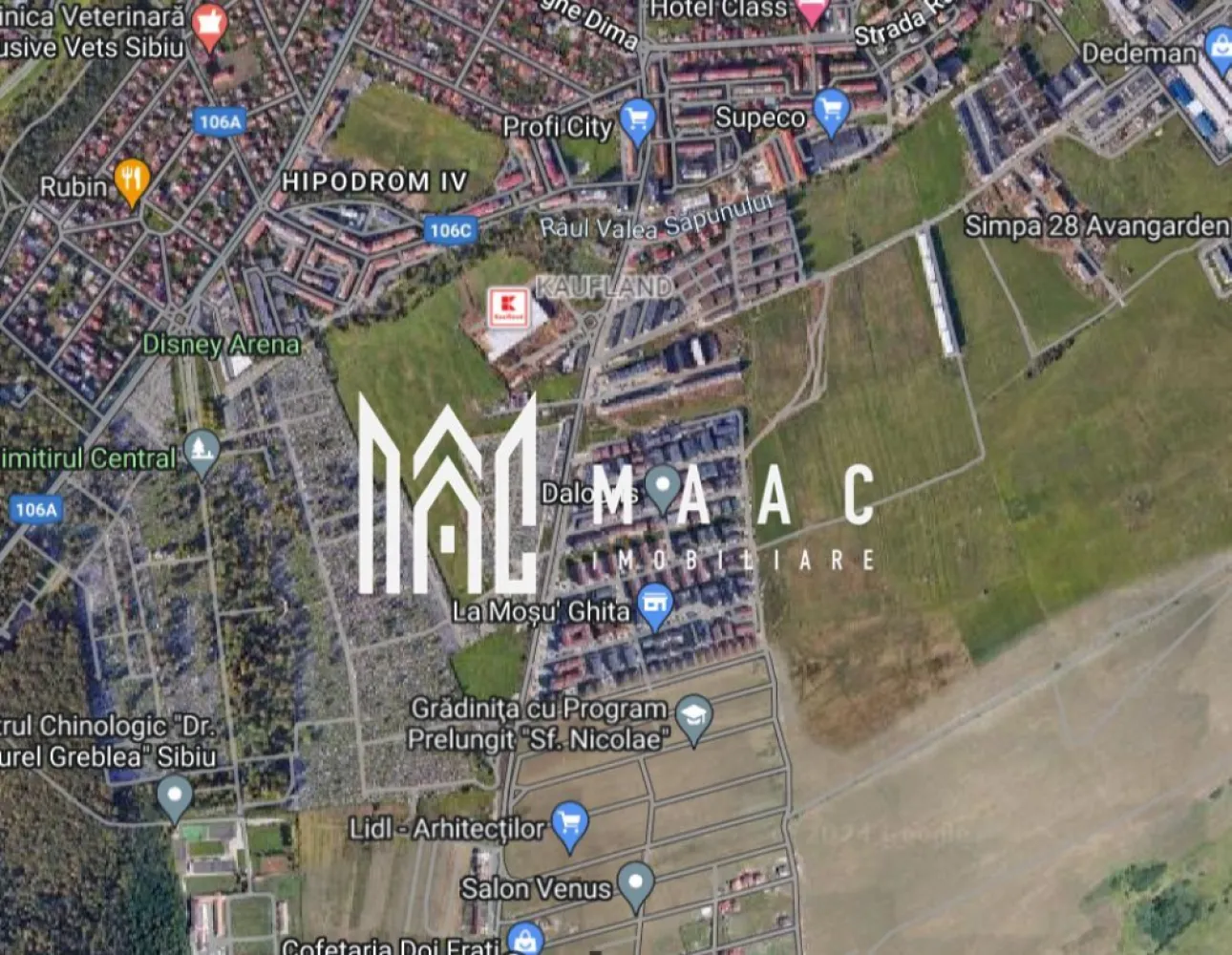 Teren intravilan | 5.763 mp | Calea Cisnadiei - Maac Imobiliare vă oferă o oportunitate excelentă de a investi într-un teren intravilan situat în prestigiosul Cartier Arhitectilor, o zonă în plină expansiune. Detalii despre teren: Suprafață: 5.763 mp Certificat de urbanism: pentru construcții de locuințe individuale sau colective, cu regimul de înălțime P+2. Localizare: Terenul este bine poziționat, înconjurat de alte construcții. Această proprietate este ideală pentru dezvoltatori sau investitori în căutarea unei locații cu potențial ridicat de dezvoltare, într-o zonă accesibilă și bine conectată. Vă invităm să ne contactați pentru mai multe informații sau pentru a programa o vizionare! }}