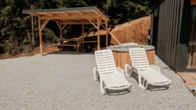 Cabana noua , situata la Colibita