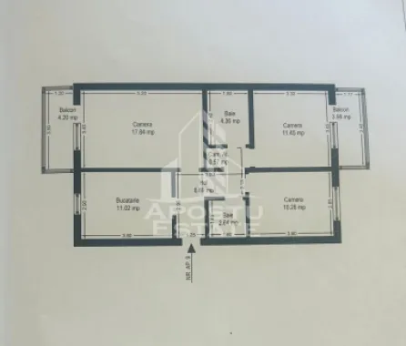 Apartament 3 camere zona Alfa