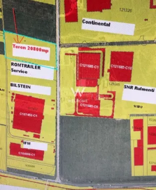 Teren industrial de vânzare , Sibiu– Zona Industrială Vest, 20.800 mp