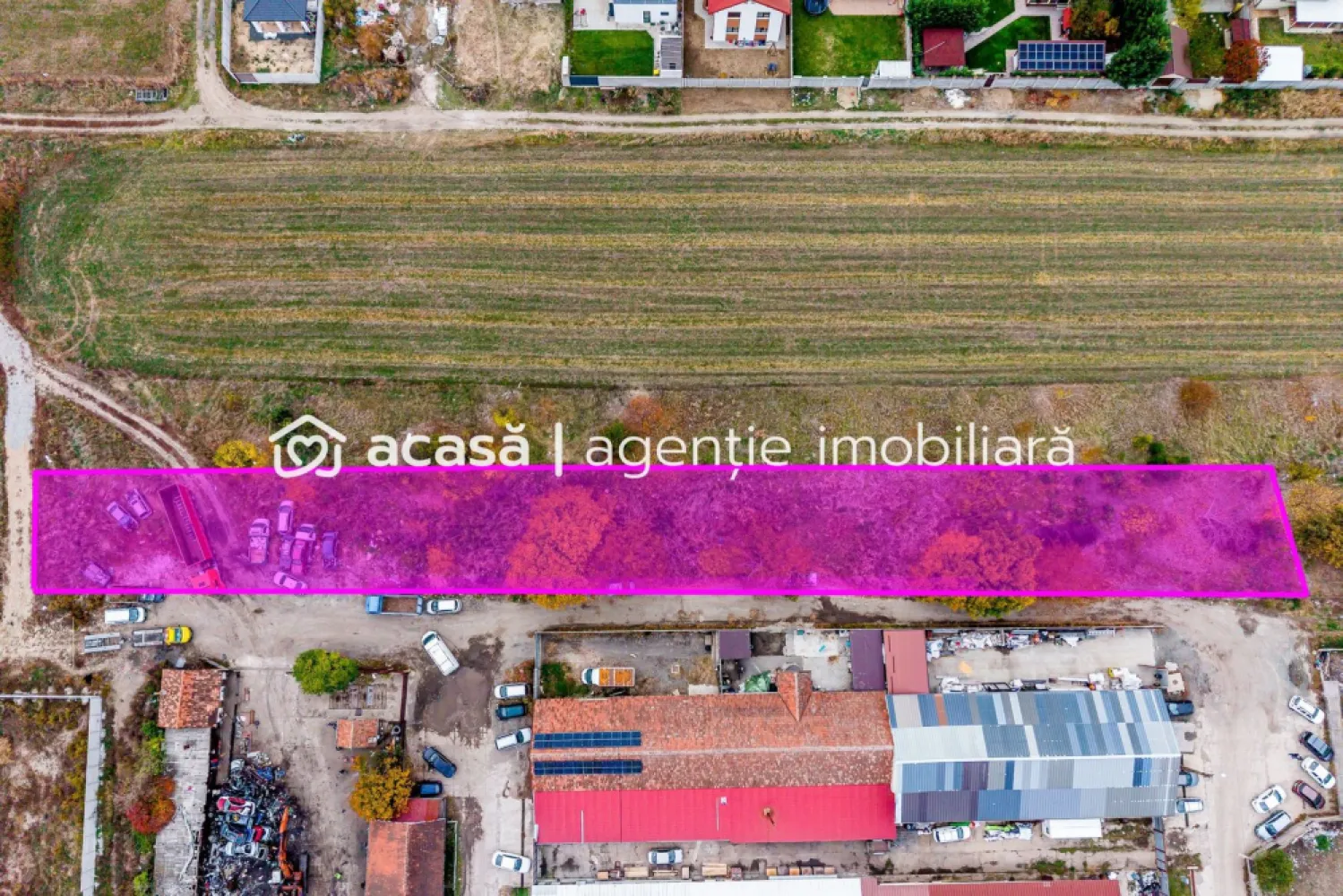 Teren de 2500 mp cu posibilitate de parcelare în Bujac Arad