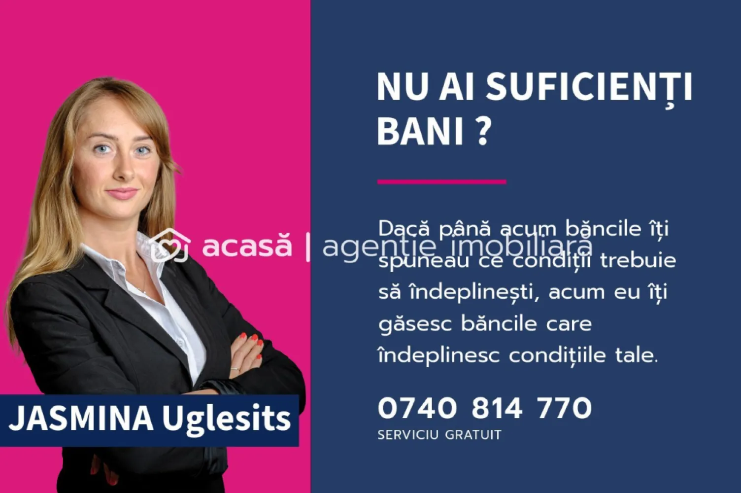 Apartament nou – direct de la dezvoltator | Ared City – Zona IMAR - Atunci când alegi o locuință aflată în stadiu de construcție, nu cumperi doar metri pătrați, ci cumperi viziunea unui stil de viață modern și garanția calității într-una dintre cele mai apreciate comunități rezidențiale din Arad.

În noul bloc R39 din zona IMAR, propunem o unitate de locuit care echilibrează perfect funcționalitatea cu potențialul de creștere. Cu o dată de predare stabilită pentru 30.11.2026, acesta este momentul strategic pentru a securiza un activ imobiliar într-un punct de referință al orașului.

Situat la etajul 2, apartamentul de 40 mp utili se predă nefinisat. Este alegerea noastră de a vă oferi libertatea totală — de la texturi la paleta cromatică — astfel încât rezultatul final să fie o extensie a personalității dumneavoastră.

Viitorul este digital. Locuința este echipată nativ cu sistemul Smart Home (Base), asigurând un control inteligent asupra mediului dumneavoastră.

Confortul zilnic nu este opțional. De aceea, prețul include un loc de parcare propriu, eliminând una dintre cele mai mari provocări ale vieții moderne.

Ecosistemul ARED City: Zona IMAR nu este doar un șantier, ci un proiect matur, cu parcuri deja amenajate, infrastructură modernă și patru căi de acces, asigurând o conexiune rapidă cu restul orașului.

Sinteza investiției:
📍 Locație: ARED City, zona IMAR
📐 Configurație: 40 mp utili + balcon de 6 mp
💰 Preț promoțional: 80.720 € + TVA (reducere aplicată)
🤝 Direct de la Dezvoltator | Comision 0%

Acesta este spațiul ideal pentru un debut de drum sau pentru un portofoliu de investiții care să genereze valoare pe termen lung.

ATENȚIE! Poze cu titlu ilustrativ.

Jasmina Uglesits - 0740814770