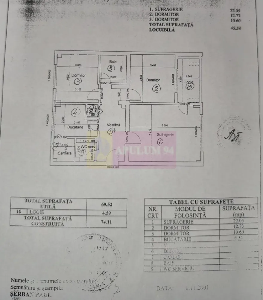 Vanzare apartament in zona Decebal- Calarasilor, metrou magistrala M2