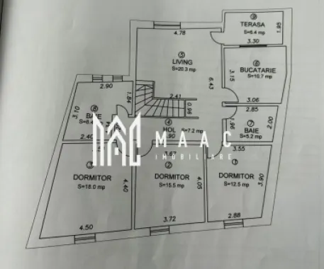 Apartament la casa | 7 camere | 202 mpu | Terezian