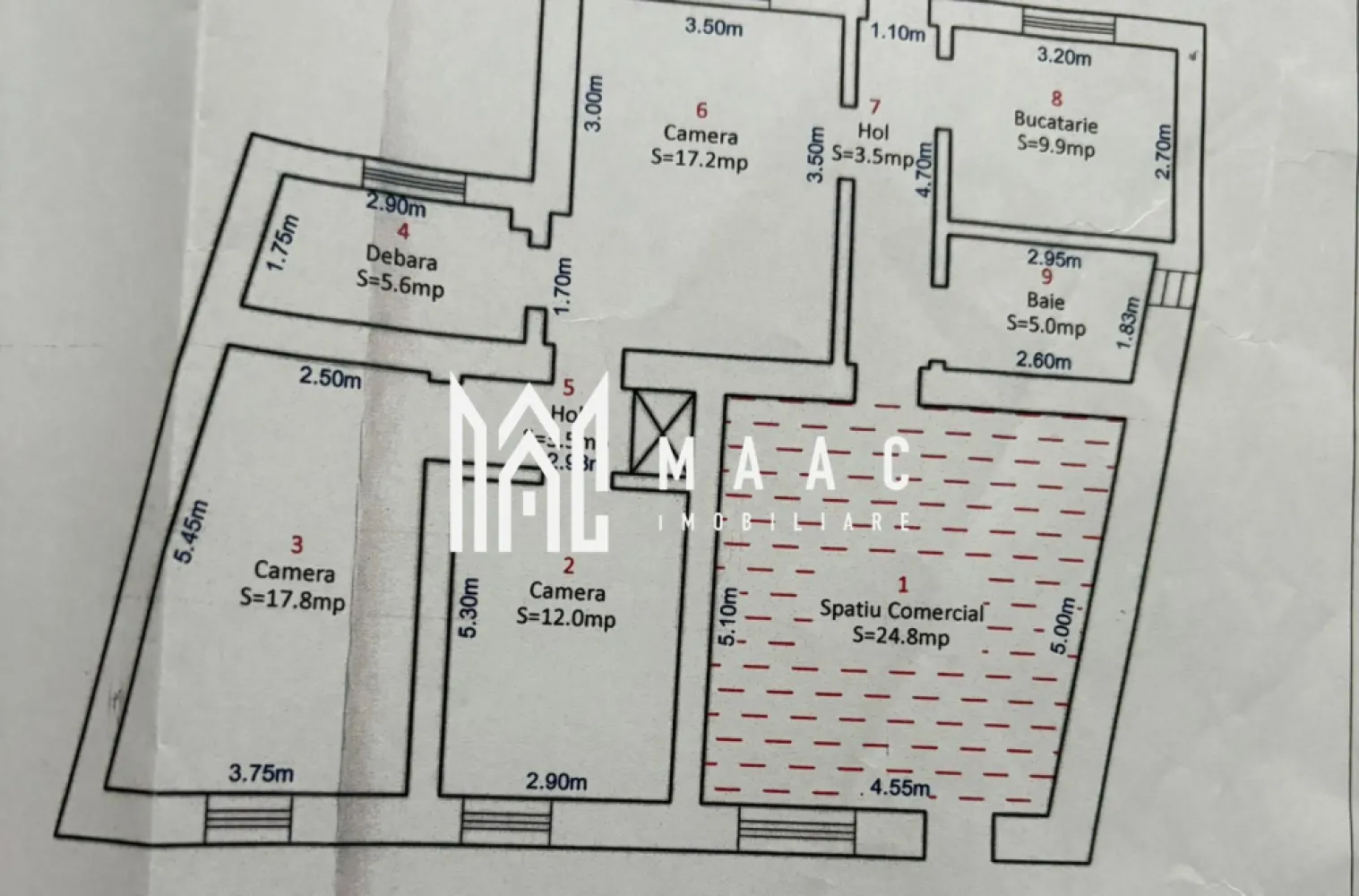 Apartament la casa | 7 camere | 202 mpu | Terezian