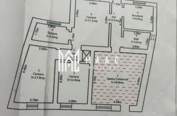 Apartament la casa | 7 camere | 202 mpu | Terezian