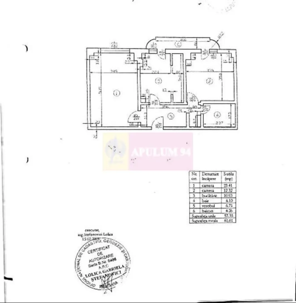 Vanzare apartament de 2 camere Calea Calarasilor- Matei Basarab