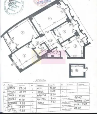 Vanzare apartament de 4 camere la Casa Poporului-stradal