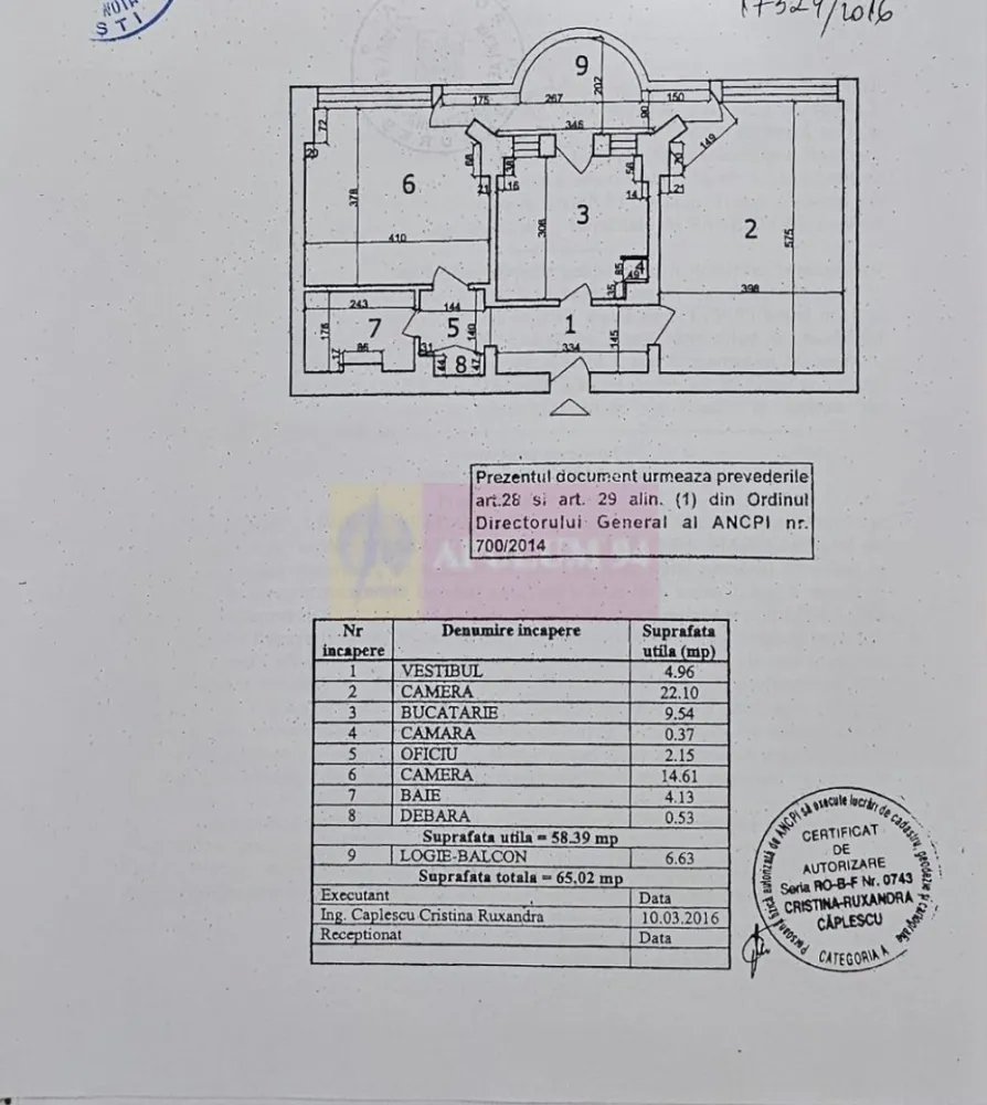 Vanzare apartament 2 camere in zona bd. Decebal stradal