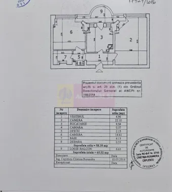 Vanzare apartament 2 camere in zona bd. Decebal stradal