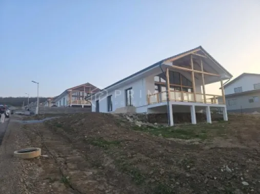 Vilă chalet modern cu perete panoramic de sticlă - Livezeni, Mureș