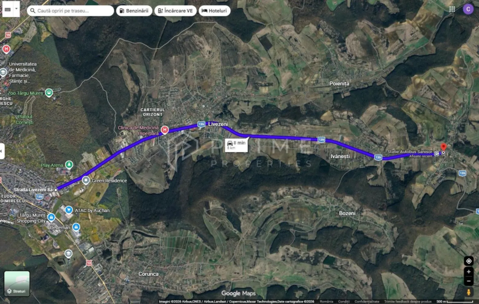 Loturi 424–664 mp, utilități complete, proiect inclus la 8 min de oras - Parcelele tale pentru casă – Sânișor, comuna Livezeni, la 8 minute de Târgu Mureș
Teren intravilan cu proiect inclus și certificat de urbanism valabil
Prime Properties vă oferă spre vânzare parcele de teren intravilan cu suprafețe cuprinse între 424 mp și 664 mp, situate în Sânișor, comuna Livezeni, la strada principală, asfaltată, la doar 8 minute de Târgu Mureș.
Un avantaj major: fiecare lot dispune de proiect de casă individuală inclus și certificat de urbanism recent eliberat (valabil 2 ani) – ceea ce permite demararea rapidă a construcției.

 Locație:
Sânișor – comuna Livezeni
La asfalt, pe strada principală
Stație de autobuz în apropiere
Zonă liniștită, cu panoramă deosebită
Cartier în plină dezvoltare
 Suprafață loturi:
Între 424 mp – 664 mp
 Preț: 50 €/mp

Utilități disponibile:
Apă
Canalizare
Gaz
Curent electric
Toate utilitățile sunt disponibile, facilitând procesul de construire.

Proiect de casă inclus:
Parter:
Hol intrare
Cameră tehnică
Bucătărie
Baie
Living open space + zonă dining
Casa scării
Etaj:
3 dormitoare
Baie
Balcon (pentru 2 dormitoare)
Proiectul este gândit pentru o locuință modernă, practică și potrivită pentru familie.

Avantaje competitive:
Proiect inclus în preț
Certificat de urbanism valabil
Acces direct la asfalt
Utilități complete
Zonă liniștită, aproape de oraș
Potențial excelent pentru investiție
Pentru mai multe detalii sau pentru programarea unei vizionări, vă invităm să ne contactați!
Pentru clienții cumpărători, comisionul este 0%.
La Prime Properties, fiecare tranzacție înseamnă mai mult decât o simplă achiziție – este un proces complet, în care colaborăm cu cei mai buni profesioniști: notari, avocați, designeri, arhitecți, evaluatori, specialiști în certificate energetice, consultanți de credite imobiliare.
Astfel, atunci când alegi o proprietate prin noi, primești la pachet și siguranță, transparență și servicii impecabile pe tot parcursul drumului tău către casa ideală.
Ne dedicăm 100% fiecărui client, iar asta se reflectă în rezultate și în încrederea pe care o primim înapoi prin recomandările lor.
Proprietatea aceasta nu se potrivește exact nevoilor tale?
Lasă-ne să îți găsim alternativa potrivită. Consultantul nostru îți va oferi soluții avantajoase și adaptate stilului tău de viață.
📞 Contactează-ne astăzi. Până acum nu am dezamăgit niciun client – și nu vom începe cu tine.