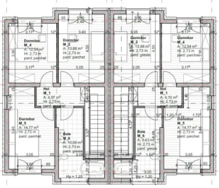 Casă nouă tip duplex izolat fonic în Livezeni