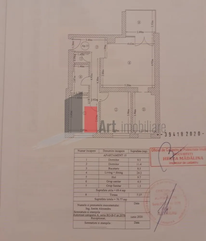 APARTAMENT 3 CAMERE LUX FLOREASCA