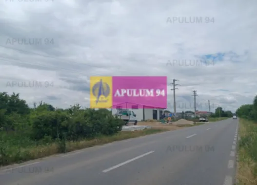 Săbăreni, teren 1900 mp, stradal, hală depozitare, productie, comert