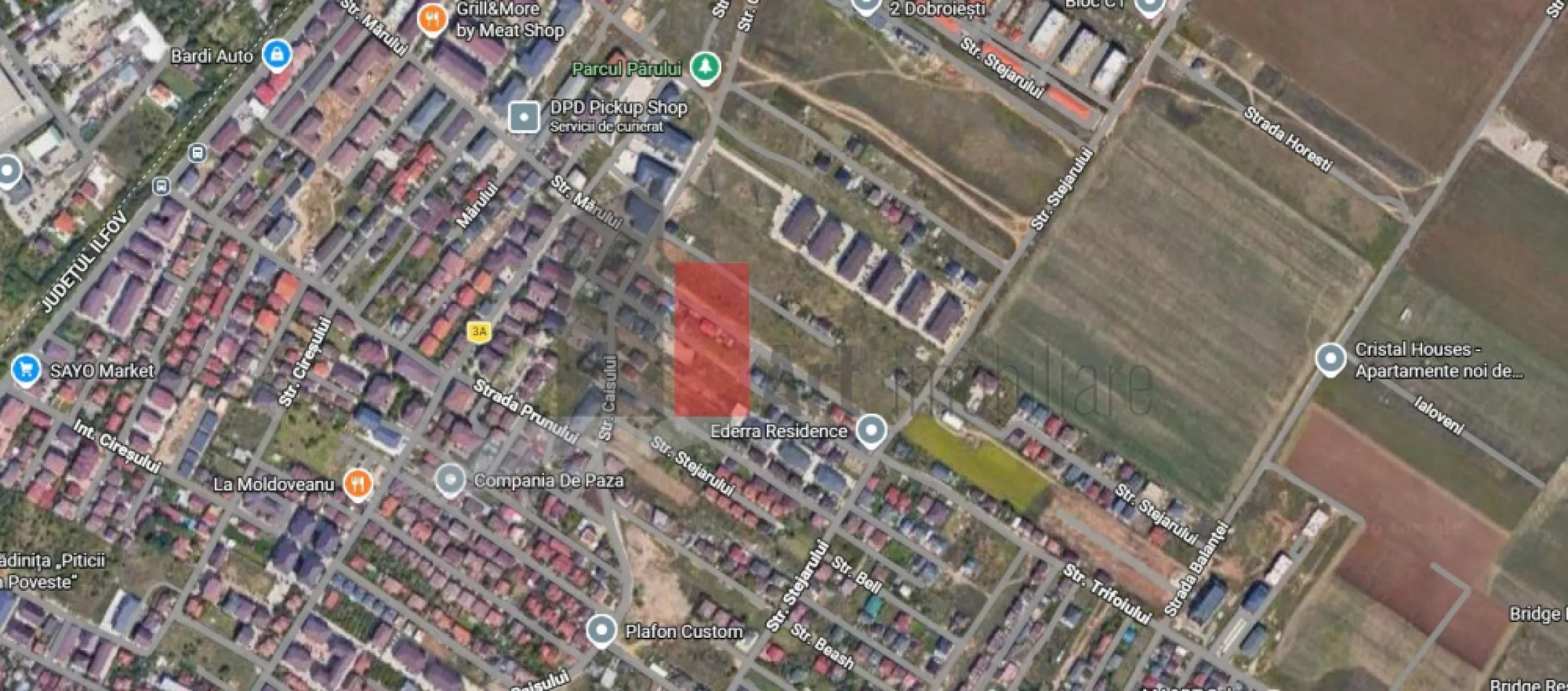 Teren Bucuresti / Dobroesti tripla deschidere - De vânzare: 10.000 mp în Dobroești – Teren cu deschidere de 329 ml!
Vă prezentăm un teren cu un potențial uriaș în comuna Dobroești, locația ideală pentru cei care vor să construiască aproape de București, fără a ieși de pe centură.
De ce să alegi acest teren?
Front stradal masiv: 329 metri la str. Trifoiului + deschideri laterale. Practic, terenul este accesibil din toate părțile.
Locație: Com.Dobroești este „linclusa” in București, fiind singura comună complet închisă de centura interioară.
Suprafață: 10.000 mp (două loturi de 5.000 mp).
Important: O porțiune din teren se află sub zona de protecție a rețelei Transelectrica (LEA 220 kV), detaliu ce permite amenajarea de spații verzi, parcări sau zone de depozitare, conform normativelor în vigoare.
PS Certificatul de urbanism de informare este scos pentru unul din terenuri la o latime a terenului de 15 ml fara retrageri de aici POT-ul de 35%