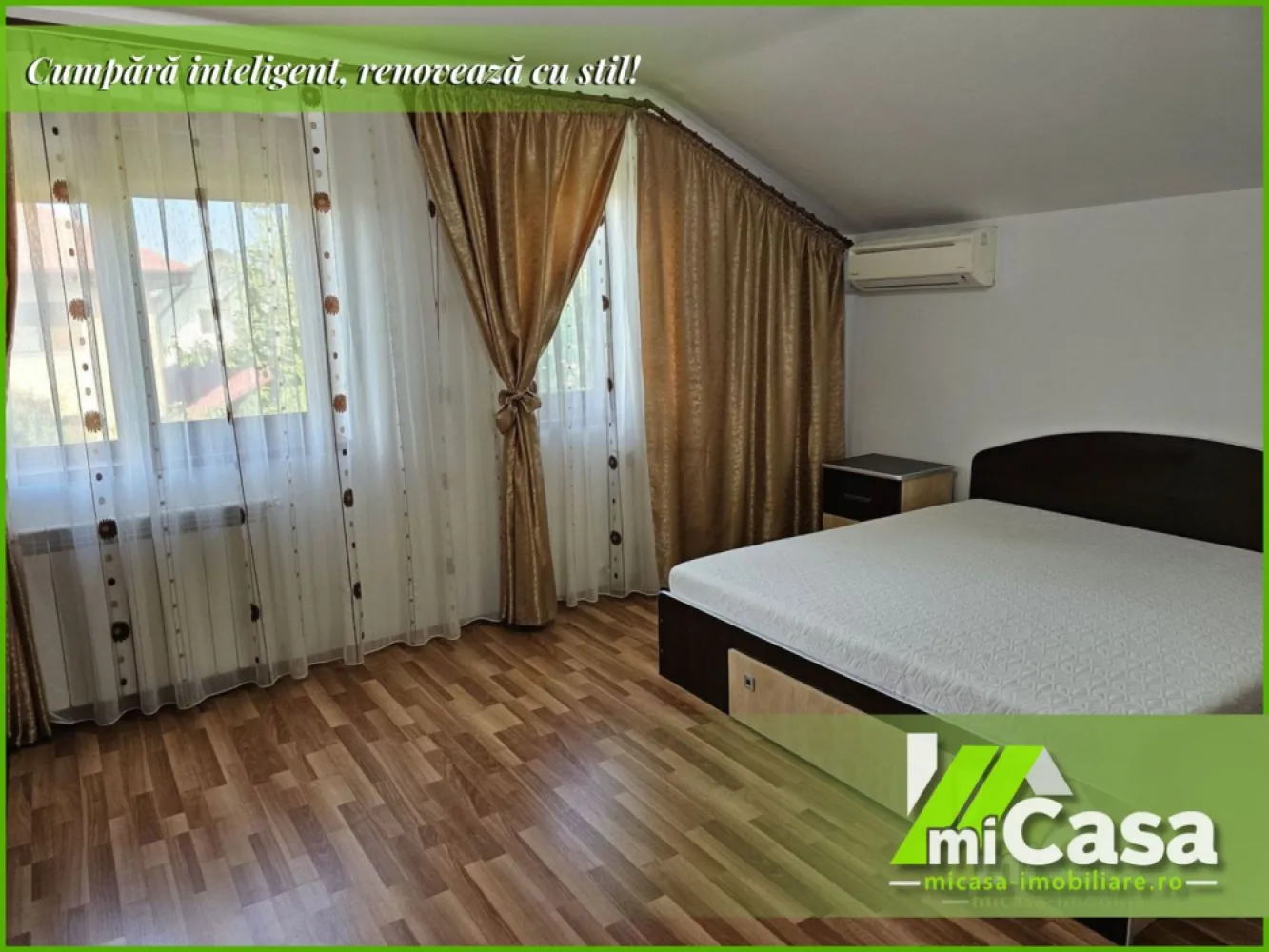🔑 Vilă modernă cu etaj și pod – Zona Nord, Galați (la 1 minut de METRO) - Descoperă o vilă spațioasă, solid construită și complet utilată, ideală pentru o familie care caută confort, siguranță și intimitate. Amplasată în Zona Nord, cu acces facil pe drum asfaltat și la doar 1 minut de METRO, proprietatea oferă toate facilitățile necesare unei locuințe moderne.

🏠 Detalii proprietate:
Suprafață utilă: 190 mp
Suprafață construită: 252 mp
Teren: 500 mp
Curte: 374 mp
Regim: Parter + Etaj + Pod (necirculabil, izolat cu vată minerală și OSB)
Compartimentare: 4 camere, 2 băi, bucătărie separată, dressing, garaj, 2 terase închise

📋 Compartimentare detaliată:
Parter: living generos, bucătărie închisă, baie, cameră tehnică/uscător, hol, terasă închisă și garaj
Etaj: 3 dormitoare, baie, dressing, hol și terasă închisă

💎 Dotări și avantaje:
Complet mobilată și utilată, renovată în septembrie 2025
Construcție solidă din 2011, cadre și grinzi din beton armat, pereți din BCA, izolație exterioară de 10 cm
Beci înalt și ventilat pe toată suprafața garajului
Curte amenajată cu gazon, grătar din cărămidă, zonă de depozitare și padoc conectat la canalizare
Sistem complet de siguranță: supraveghere video CCTV, video-interfon, alarmă cu senzori de mișcare și geam spart
Porți și ușă garaj electrice, acționate prin telecomandă
3 aparate aer condiționat, centrală termică, rulouri exterioare din aluminiu
Fosă septică betonată mare, vidanjare o dată pe an, cu sistem de drenaj adânc
Puț forat de 35 m, conectat la sistemul casei și la irigațiile curții

💰 Preț: 257.000 €

📞 Contact: miCasa Imobiliare – Galați
Suntem disponibili pentru detalii suplimentare sau pentru a programa o vizionare.

💬 O locuință ca aceasta, complet echipată și modernă, nu apare des pe piață. Nu rata ocazia de a o vedea înainte să fie achiziționată!