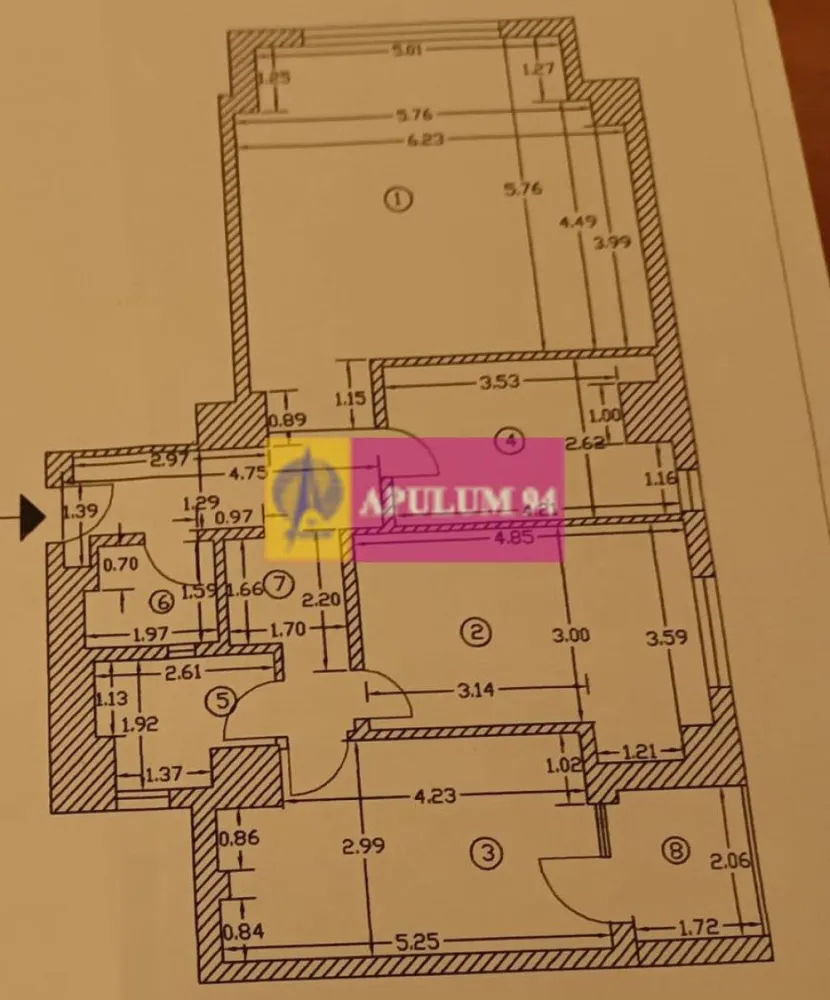 Apartament 3 camere LUX, 99mp, B-dul Unirii, loc parcare inclus