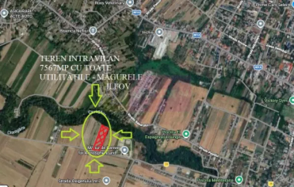 Teren ideal dezvoltare imobiliară în Măgurele strada Atmosferei
