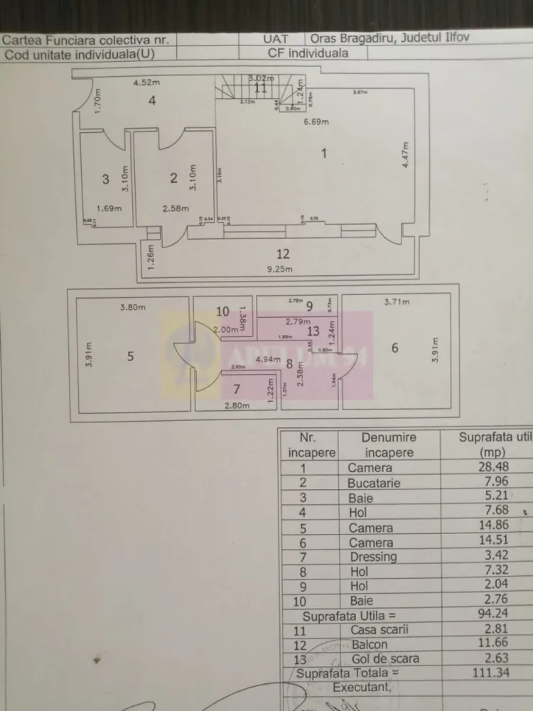 Duplex 3 camere cu scara interioara Bragadiru - Smardan-Libertatii. - Compania imobiliara Apulum 94 va propune un apartament de 3 camere cu scara siterioara situat la etajul 3+ Mansarda, intr-un imobil P+3+M situat in Bragadiru, in apropiere de intersectia strazii Smardan cu strada Libertatii. 
Imobilul este construit in 2013 din beton si caramida si este izolat termic pe exterior.
Apartamentul are o impartire si o dispunere foarte buna, avand pe primul nivel un hol generos, 1 baie, un living si o terasa de 12 mp, iar pe etajul de sus 2 dormitoare, un hol si o baie . 
Interiorul este finista in totalitate, are aer conditionat. 
Se doreste a se vinde mobilat si utilat.
Beneficiaza si de loc de paracare mai mare unde incap 2 masini. 
Zona este usor accesibila fiind apropiata de statia de autobuz, gradinita, scoala, hypermarket. 
Pentru vizionare si alte detalii nu ezitati sa ma contactatie pe nr 0733683446- Laura Ionescu.