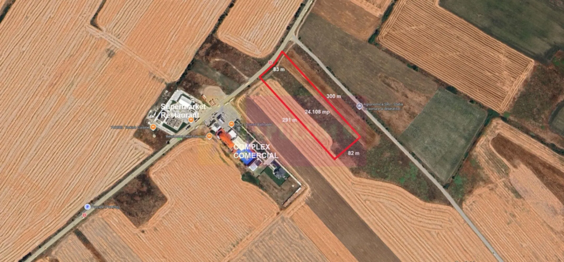 Teren Mihailesti E70- DN6 langa Dovinot. - Compania imobiliara Apulum 94 va propune un teren situat pe E70- DN6- stradal, in Mihailesti- in apropiere de piscina Dovinot.
Deschiderea la DN este de 82,62ml. 
Terenul este extravilan, are curent in fata si este pretabil ptr hala, depozit, spatiu logistic, etc.
Terenul este pe persoana juridica. 
Pentru mai multe detalii nu ezitati sa ma contactati pe nr 0733683446.
