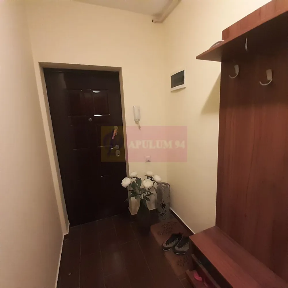Apartament de închiriat Militari Rezidence în spatele Luna Ballroom - Vă propunem spre închiriere un frumos apartament din cartierul Militari Rezidence. Apartamentul se află pe strada Rezervelor, chiar pe strada învecinată cu Ballroom Militari Rezidence și Restaurantul Luna Ballroom. Zona este una plăcută, liniștită și bine deservită de centrele comerciale din proximitate (Lidl, Kaufland, Auchan, Metro și numeroase magazine de cartier). Apartamentul este la prima închiriere și totul este impecabil, mobilierul este de calitate, electrocasnicele aproape noi, totul este în perfectă stare de funcționare și se dorește un chiriaș care să se bucure de ceea ce se oferă, îngrijindu-se evident de apartament ca și cum ar fi al lui, păstrând totul în stare de funcționare și având grijă să nu deterioreze mobilierul, electrocasnicele și celelalte obiecte din apartament. Apartamentul este decomandat, pe holul de intrare avem un dressing spațios, din acest hol avem acces spre toate încăperile, prima ușă pe dreapta este a dormitorului care are o suprafață decentă și este prevăzut cu mobilierul standard, pat matrimonial cu două noptiere și cu șifonier dar mai are încă două corpuri prevăzute cu mai multe sertare care asigură nevoile de spațiu. Baia este amplasată pe partea opusă a dormitorului și este prevăzută cu o cadă, tot aici găsim și mașina de spălat rufe. Între dormitor și living avem bucătărie, o bucătărie închisă, spațioasă cu loc suficient pentru a găti dar și pentru a lua masa, bucătăria se predă mobilată și utilată integral. Living-ul este spațios și asigură un cadru perfect pentru socializare și relaxare după o zi de lucru, aici avem tv-ul, canapeaua mare, măsuța de cafea și mai multe piese de mobilier de tip etajeră, living-ul beneficiază și de un balcon închis în termopan unde se poate fuma. Proprietarii țin foarte mult la acest apartament și doresc un chiriaș care să respecte efortul dumnealor de a pune la dispoziția sa un apartament frumos mobilat și utilat integral, nu se acceptă animale de companie, nu se acceptă prestarea de orice tip de serviciu, apartamentul este exclusiv pentru locuit. Garanția de bună păstrare a imobilului este de 600 de euro și contractul se face pe minim 1 an de zile (12 luni) cu posibilitate de prelungire. Pentru a închiria apartamentul se va achita o chirie în avans, garanția de bună păstrare a imobilului și evident comisionul de 250 de euro (jumătate din chiria pe o lună) către agenția imobiliară Apulum94. Pentru mai multe detalii și programarea de vizionări nu ezitați să mă contactați, Daniel, Apulum94.