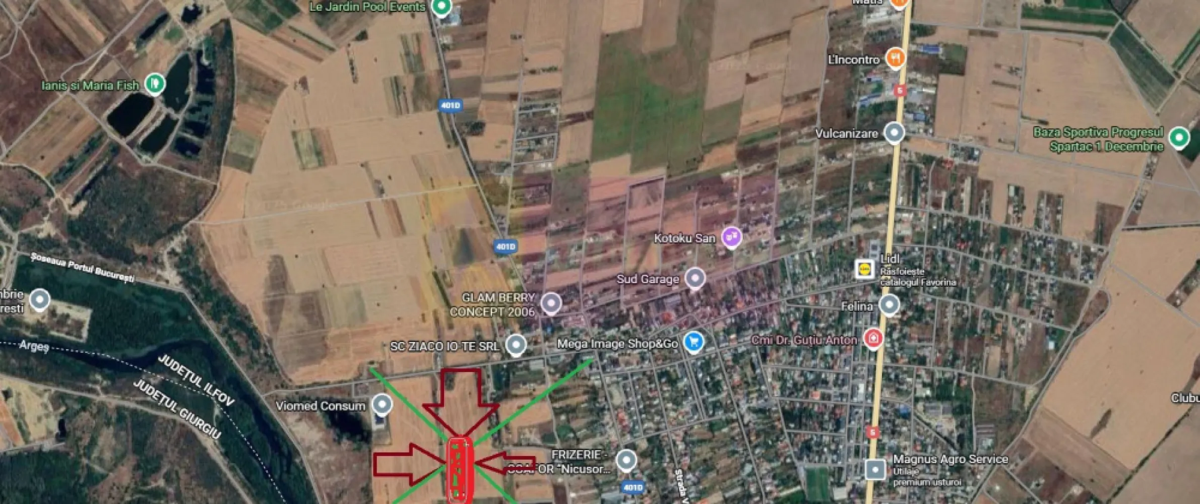 Teren Investiție aproape de București - Teren 2250mp aflat la 15 minute de București în localitatea 1 Decembrie bun pentru investiție. Terenul se află la 200ml de strada Artiștilor, stradă asfaltată și care se bucură de toate utilitățile (apă curent gaz canalizare) și la 1km de intersecția Artiștilor cu DN5 (giratoriul unde se află Supermarketul Lidl) iar la mai puțin de 500ml se află Râul Argeș. Terenul se află între două străzi neamenajate - Strada Codrului și Strada Zăvoiului și este format din două loturi alăturate. Deschiderea la drum este de 11ml, deschidere dublă, și la Codrului și la Zăvoiului și are o adâncime de 200 ml. În prezent terenul se află lângă două grădini de legume și se poate exploata pentru agricultură sau folosi pentru depozitare sau diferite activități evident nepoluante deoarece la nici 300ml sunt locuințe. Proprietar persoană fizică. Pentru mai multe detalii și programare de vizionări nu ezitați să contactați consultantul Apulum94 Daniel Duta.
