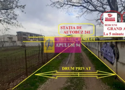 Teren 1055 MP București Sector 4 cu Certificat de Urbanism