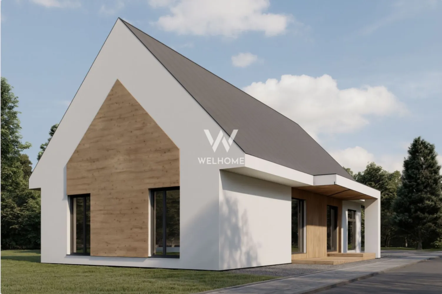 Casă pe un singur nivel – priveliște spre munți – Șura Mică