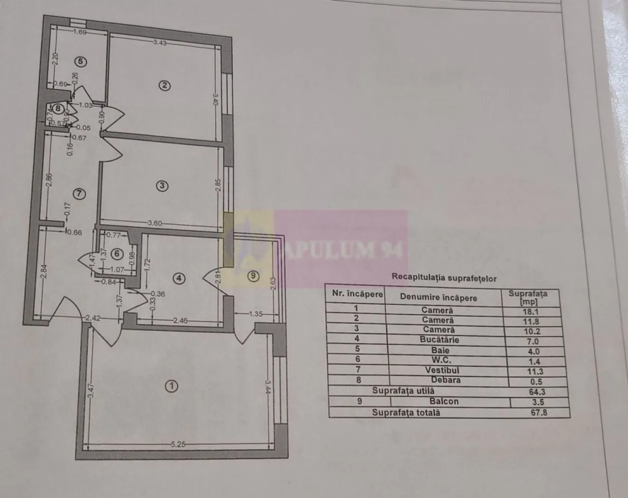 Apartament 3 camere confort 1 Decomandat Colentina- Maior Băcilă