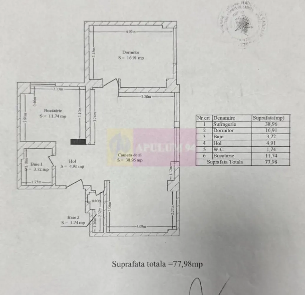 Apartament 3 Camere Piața Romană lângă Metrou
