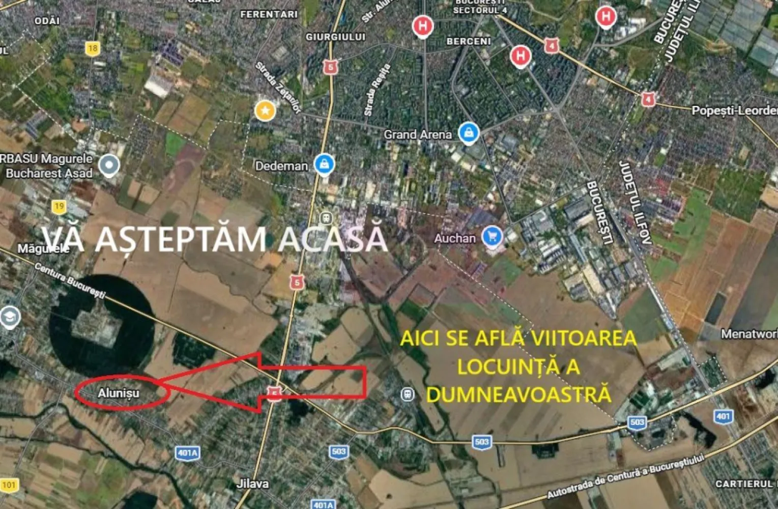 Casă individuală zona București-Ilfov în Măgurele aproape de pădure