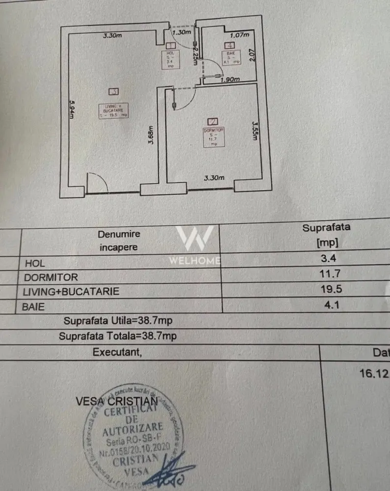 Investitie cu randament instant! Apartament 2 cam Sibiu