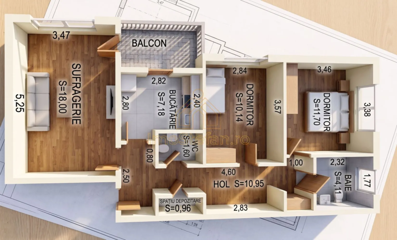 Apartament 3 Camere | Locație Premium Zona ICIL | Mutare Imediată - Vă propunem spre vânzare un apartament modern și inteligent compartimentat, situat într-una dintre cele mai căutate zone din Constanța: ICIL – Liceul Ovidius. Proprietatea este complet mobilată, utilată și gata de mutare.

Suprafețe și Compartimentare
Suprafețe: 64.64 mp utili (74.29 mp construiți).

Structură: Decomandat, situat la etajul 4/4 (bloc din 1984, structură pe cadre de beton).

Configurație unică: Living luminos, dormitor matrimonial și un al doilea dormitor transformat practic într-un dressing generos.

Bucătărie inovatoare: Spațiul principal este dedicat zonei de dining, în timp ce fosta baie secundară a fost reconvertită într-o anexă de gătit (echipată cu aragaz, hotă și chiuvetă), menținând astfel zona de servit masa ferită de mirosuri.

Baie: Spațioasă, dotată cu cabină de duș și geam exterior (ventilație naturală).

Balcon: 3.4 mp.

Avantaje și Dotări de Top
Locație Premium: La câteva minute de Parcul Gării, Liceul Ovidius, Kaufland, Lidl, școli și farmacii. Acces rapid la mijloace de transport.

Renovat Integral (2020): Finisaje premium, instalație electrică nouă din cupru, ferestre PVC cu termopan și ușă metalică la intrare.

Confort Termic: Centrală proprie pe gaz, calorifere noi și sistem de aer condiționat.

Terasă Hidroizolată și Protejată: Terasa blocului a fost complet renovată și izolată profesional cu un mic acoperiș într-o apă cu tablă zincată, oferind protecție 100% și garanția durabilității.

Se vinde Mobilat și Utilat: Include electrocasnice moderne (frigider, congelator, aragaz gaze naturale, cuptor electric convecție încorporat, mașină de spălat rufe, mașină de cafea automată, TV).

O proprietate excelentă atât ca locuință pentru o familie modernă, cât și ca investiție sigură pe piața chiriilor. Eliberare rapidă.

Pentru mai multe detalii și pentru a programa o vizionare, vă invităm să ne contactați!