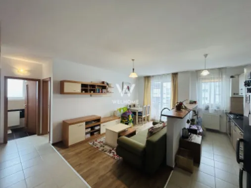 Apartament mobilat, etaj 2, loc de parcare - 48 mp + balcon -