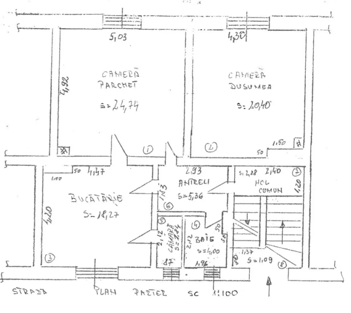 Apartament la casă renovat complet, 76 mp, pod mansardabil și terasă