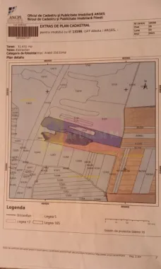 9,4 ha teren lângă DEx12 Pitești | 2,85 €/mp | loturi sau pachet