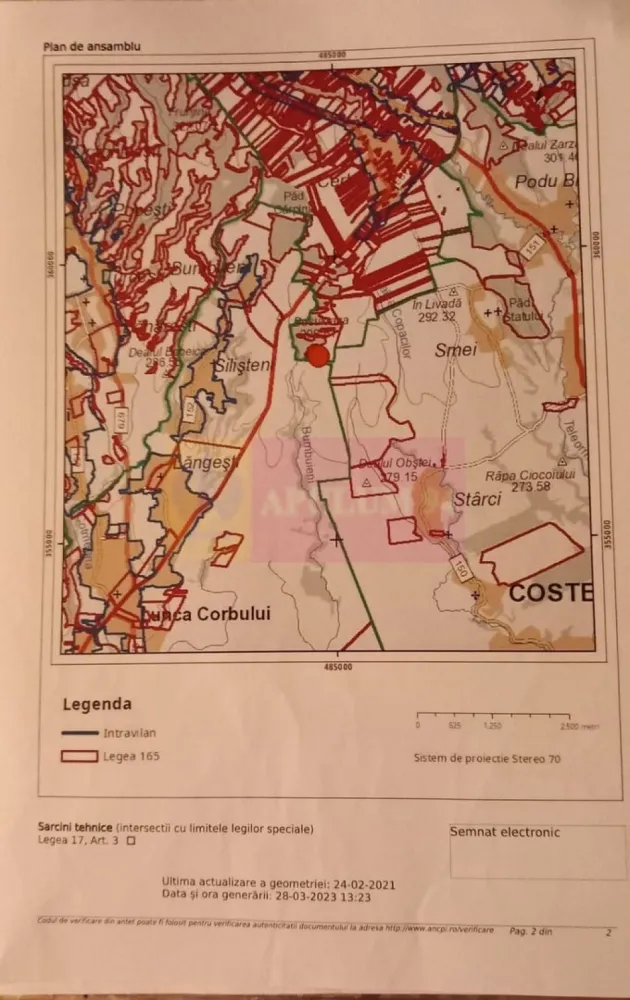 9,4 ha teren lângă DEx12 Pitești | 2,85 €/mp | loturi sau pachet
