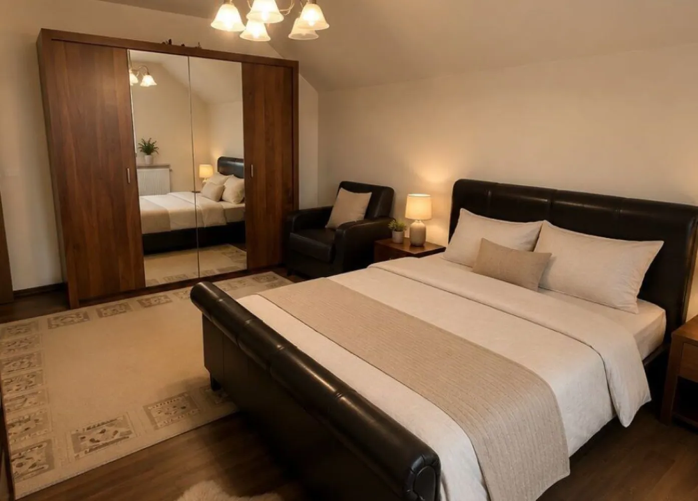 Duplex- zona Dedeman - Duplex situat în partea de jos a orașului, cu o suprafață de 190 mp, ideal pentru o familie care își dorește confort și spațiu.

La parter găsim un salon generos și luminos, bucătărie închisă, spațiu de depozitare și baie de serviciu.

La etaj sunt 3 dormitoare spațioase, fiecare cu ieșire pe balcon.

Proprietatea dispune de curte proprie, spațiu de parcare pentru o mașină și zonă de BBQ.

O locuință practică și bine compartimentată, într-o zonă liniștită și accesibilă.

Caracteristici
Aer conditionat